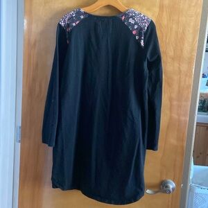 Evy’s Tree Kylie Black Button Floral Dress M GUC